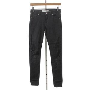 IRO Jeans Womens Skinny Low Rise Black Cotton Jeans Size 24